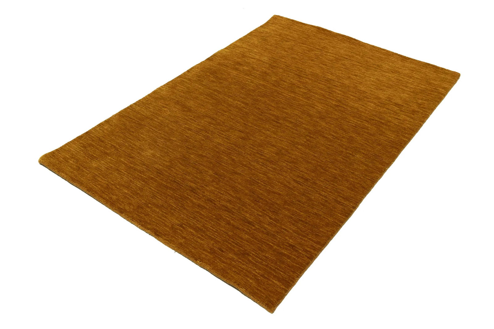 Orange Modern Solid 4X6 Gabbeh Oriental Rug - 4