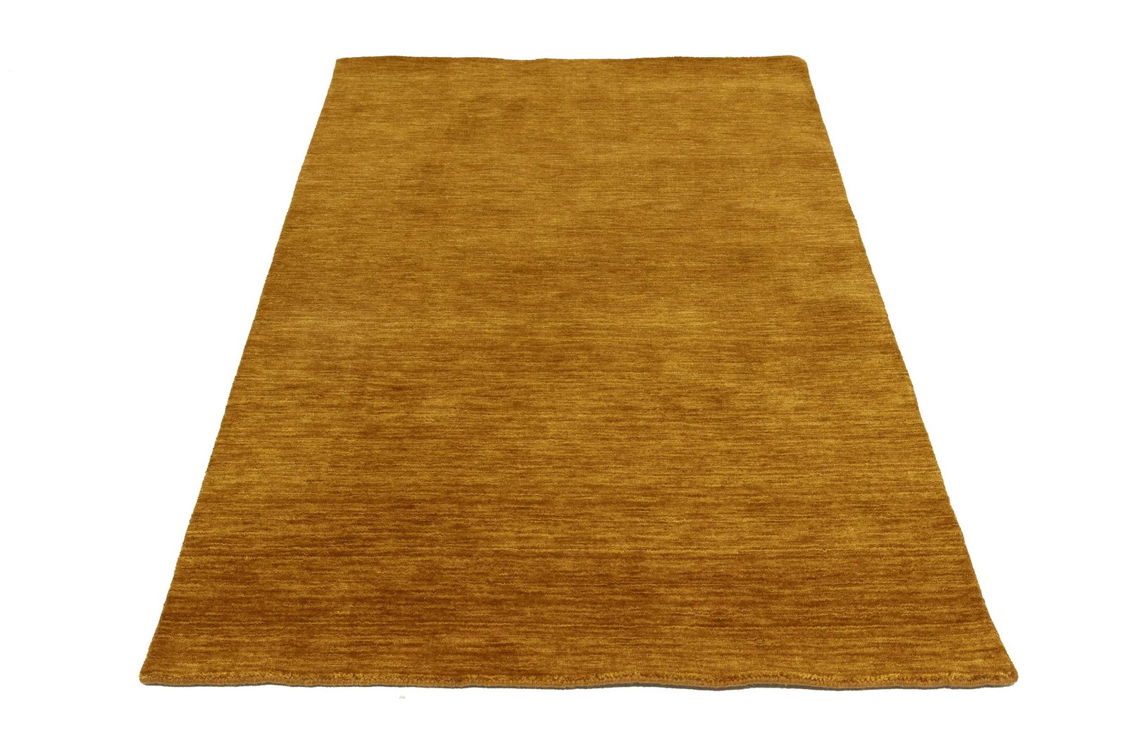 Orange Modern Solid 4X6 Gabbeh Oriental Rug - 5
