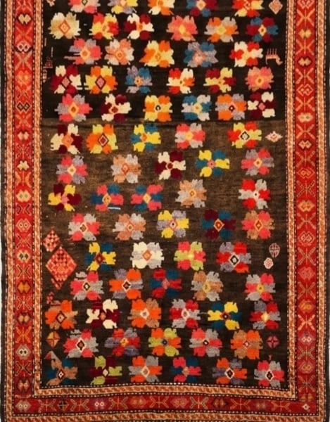 Hand Knotted Karabagh Tribal Wool Runner Caucasian Oriental Area Rug 5' x 11'6" - 2