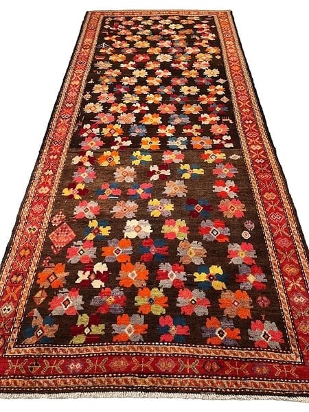 Hand Knotted Karabagh Tribal Wool Runner Caucasian Oriental Area Rug 5' x 11'6" - 5