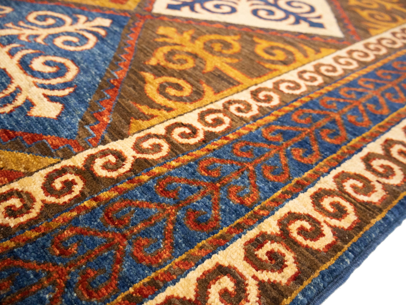 Multicolored Geometric Tribal 8'5X9'8 Afghan Yalameh Oriental Rug - 11