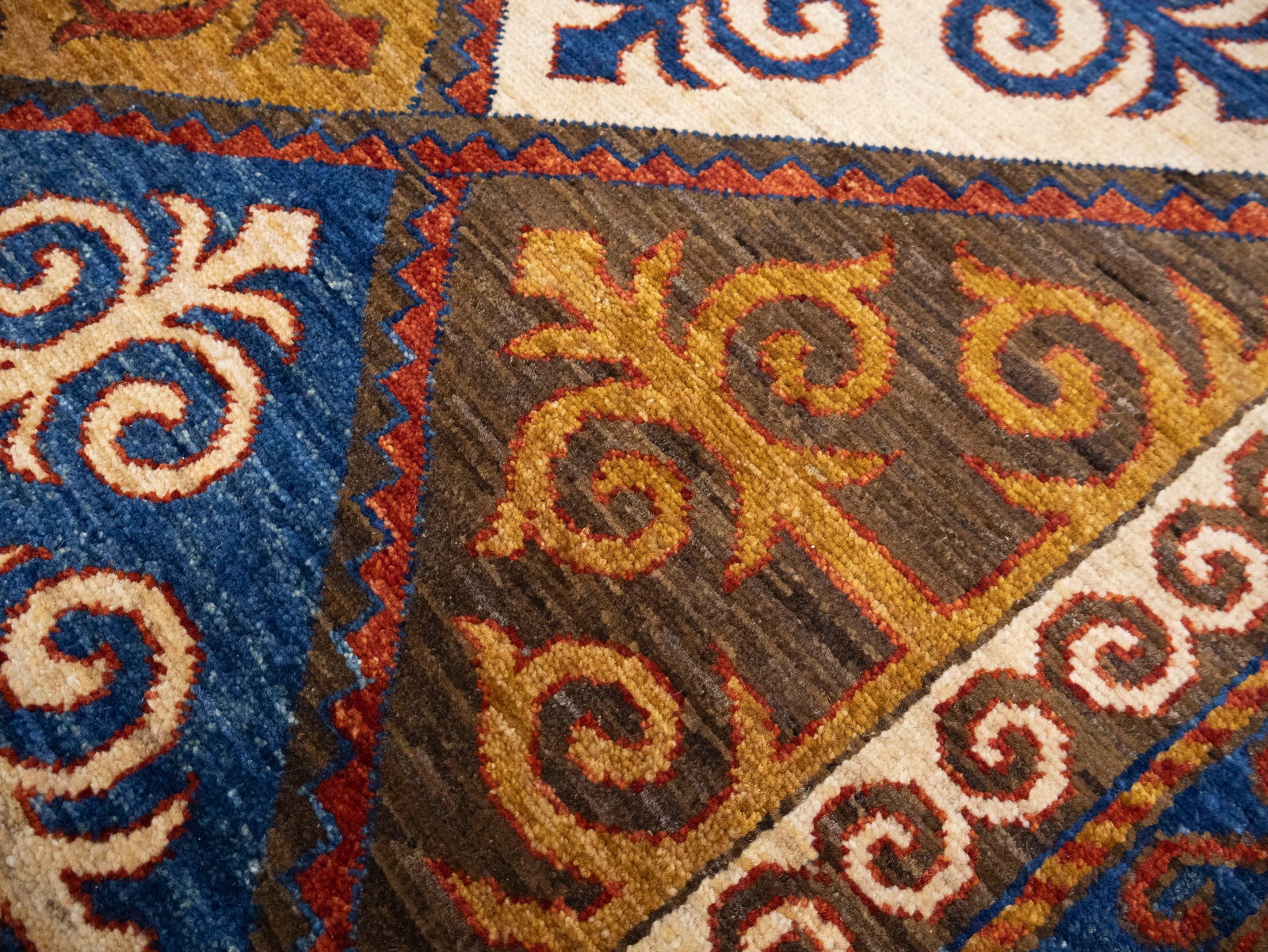 Multicolored Geometric Tribal 8'5X9'8 Afghan Yalameh Oriental Rug - 12