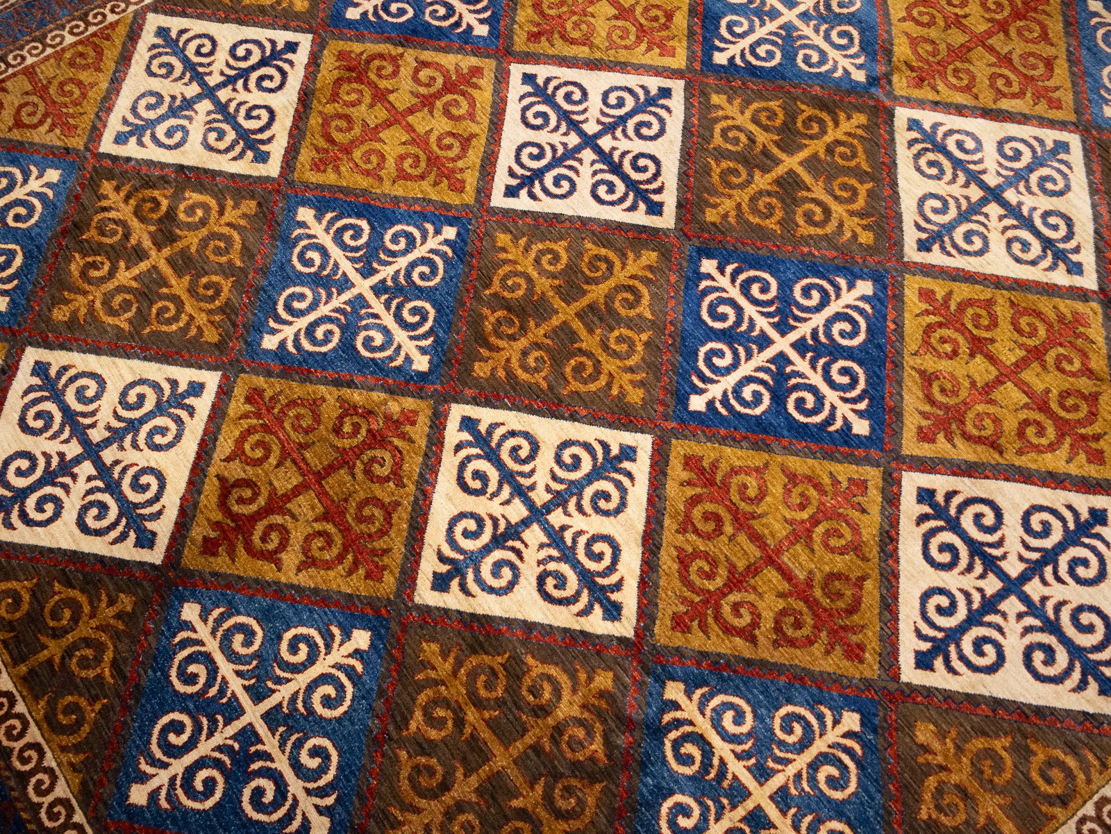 Multicolored Geometric Tribal 8'5X9'8 Afghan Yalameh Oriental Rug - 13