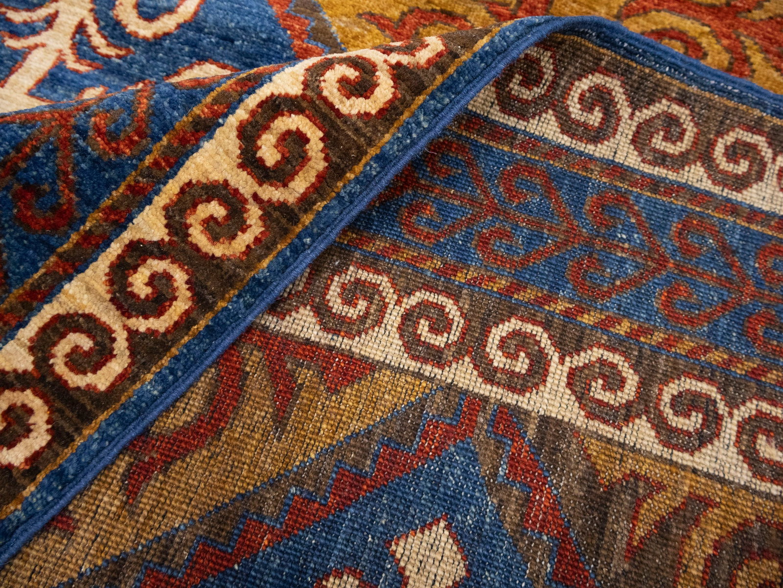Multicolored Geometric Tribal 8'5X9'8 Afghan Yalameh Oriental Rug - 16