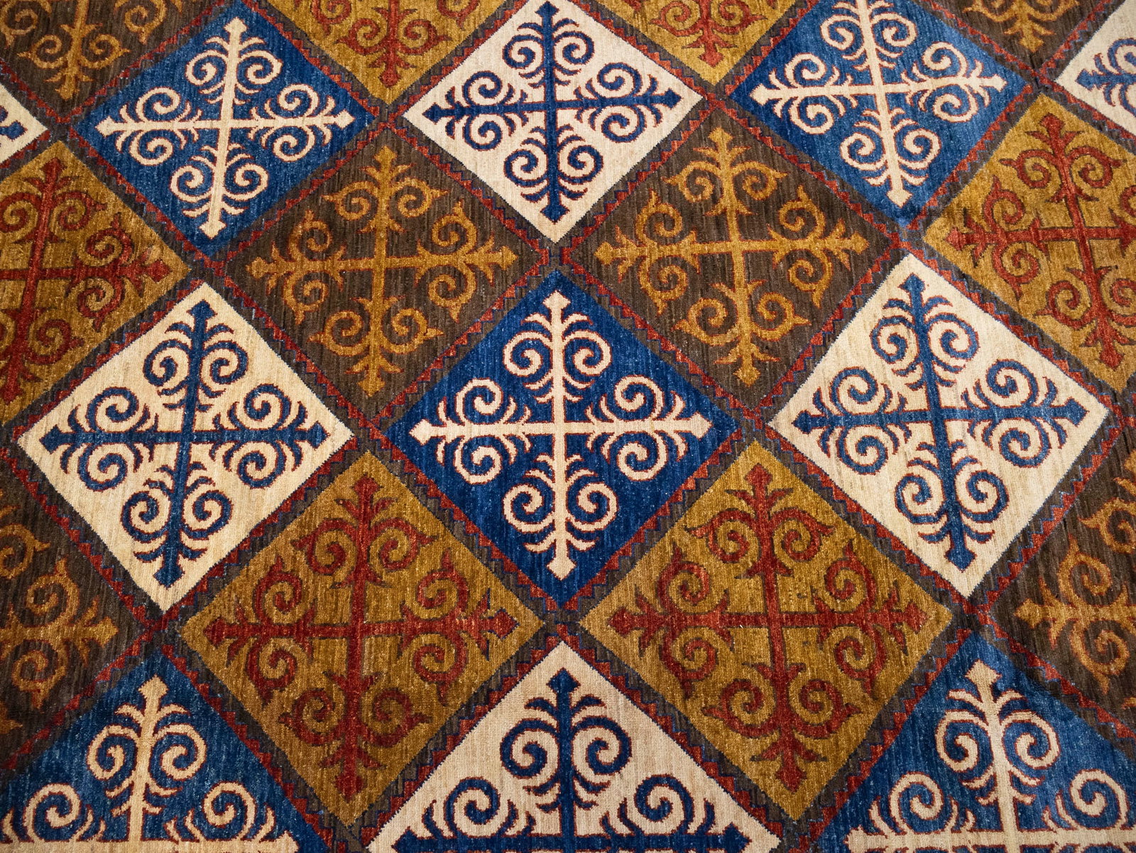 Multicolored Geometric Tribal 8'5X9'8 Afghan Yalameh Oriental Rug - 5