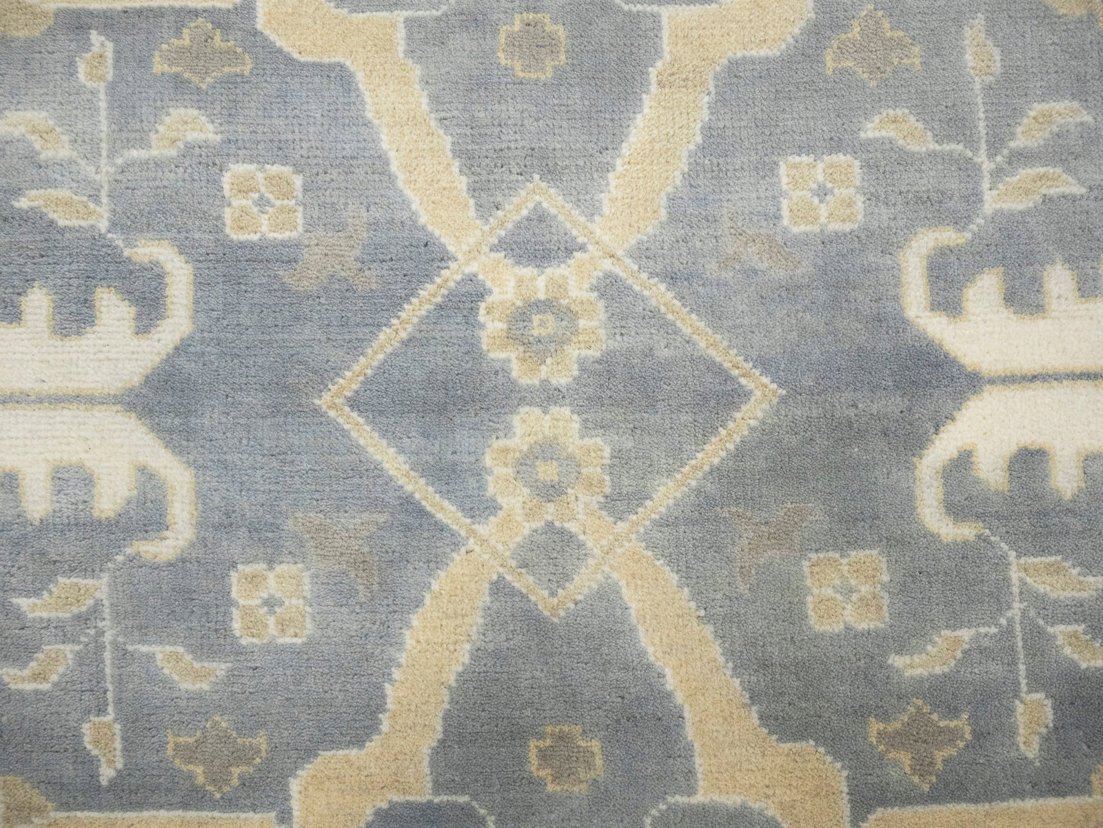 Gray Floral 8X16 Oushak Oriental Rug - 16