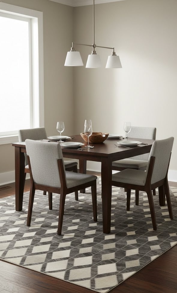 Gray Cowhide 5X8 Modern Leather Rug - 2