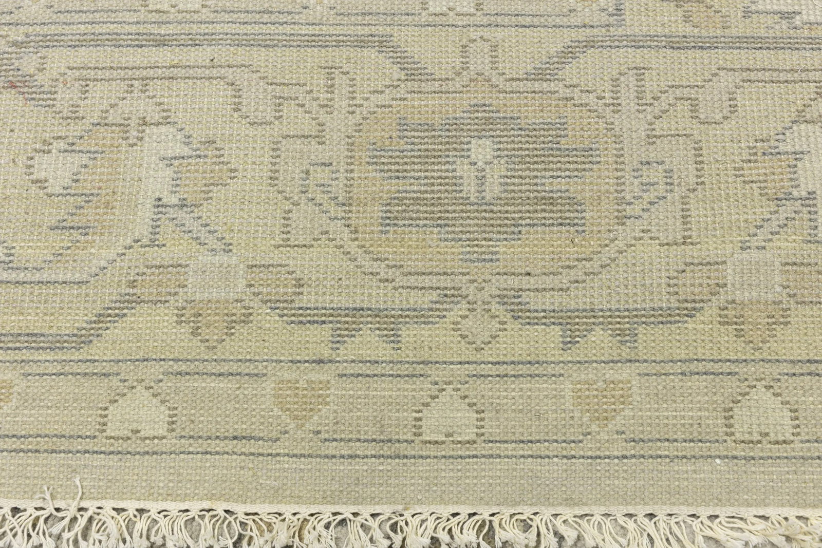 Gray Floral Traditional 9X12 Oushak Chobi Oriental Rug - 11