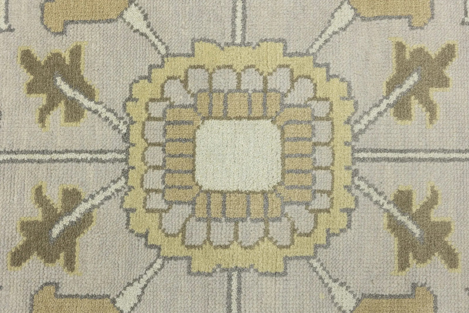 Gray Floral Traditional 9X12 Oushak Chobi Oriental Rug - 13