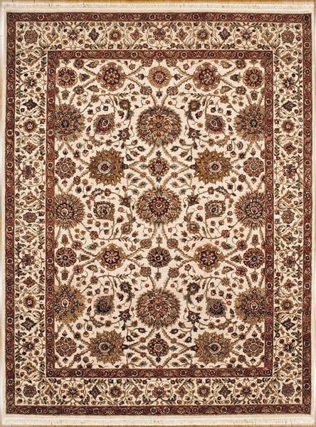 Hand Knotted Jaipur Ivory Wool Oriental Area Rug Carpet 9'2" x 12'1" - 6