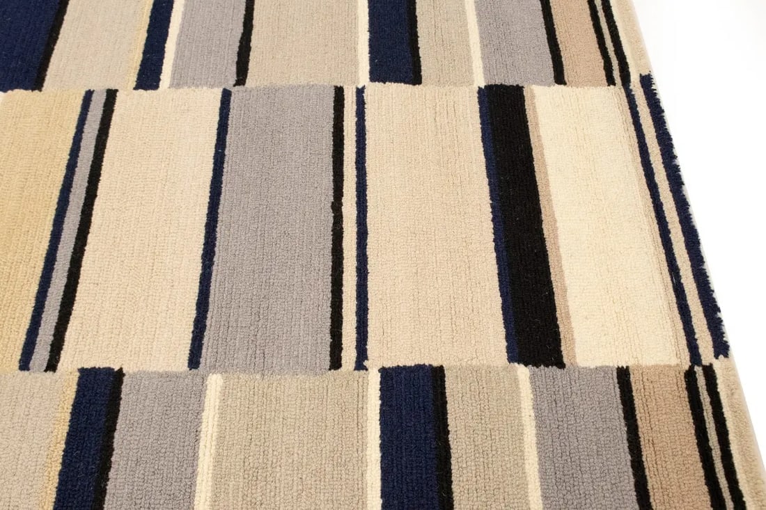 Multicolored Stripes 5X8 Hand-Tufted Modern Rug - 10