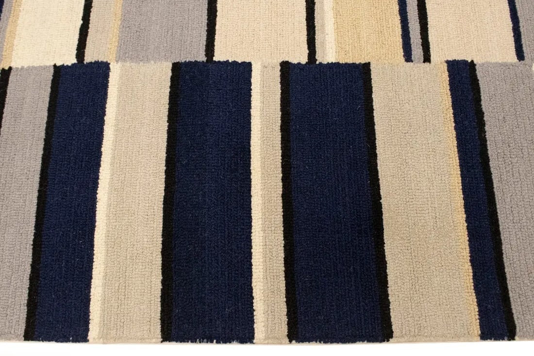 Multicolored Stripes 5X8 Hand-Tufted Modern Rug - 11