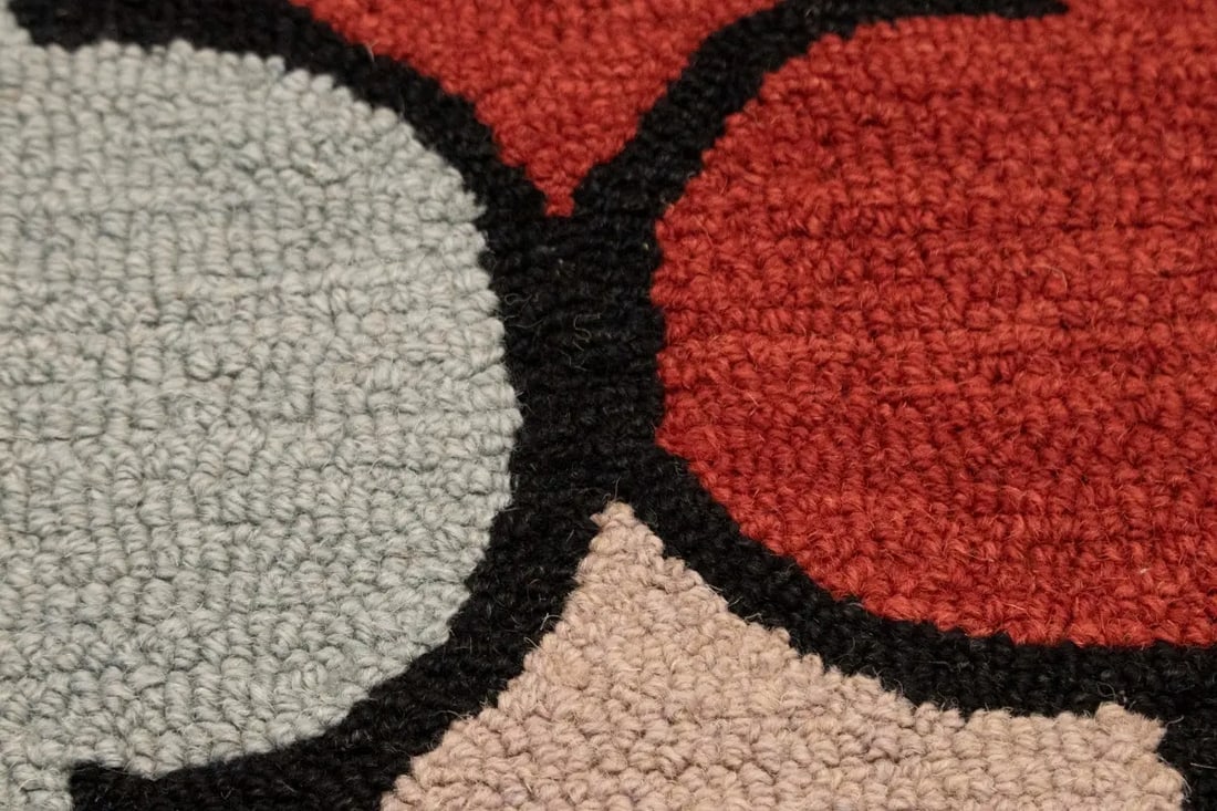 Multicolored Trellis 5X8 Hand-Tufted Modern Rug - 12