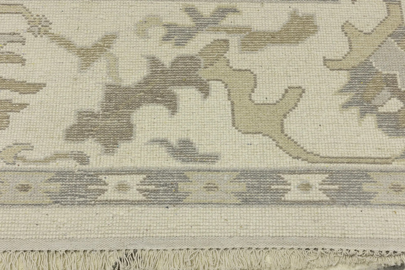 Muted Colors Transitional Floral 9X12 Oushak Chobi Oriental Rug - 16