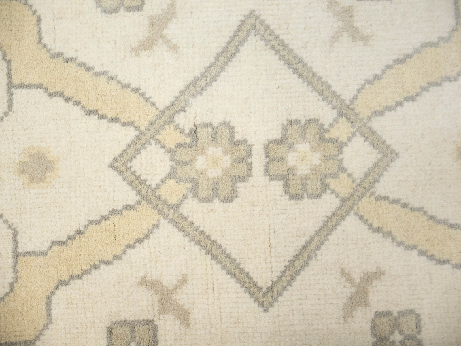 Cream Floral 8X16 Oushak Oriental Rug - 10