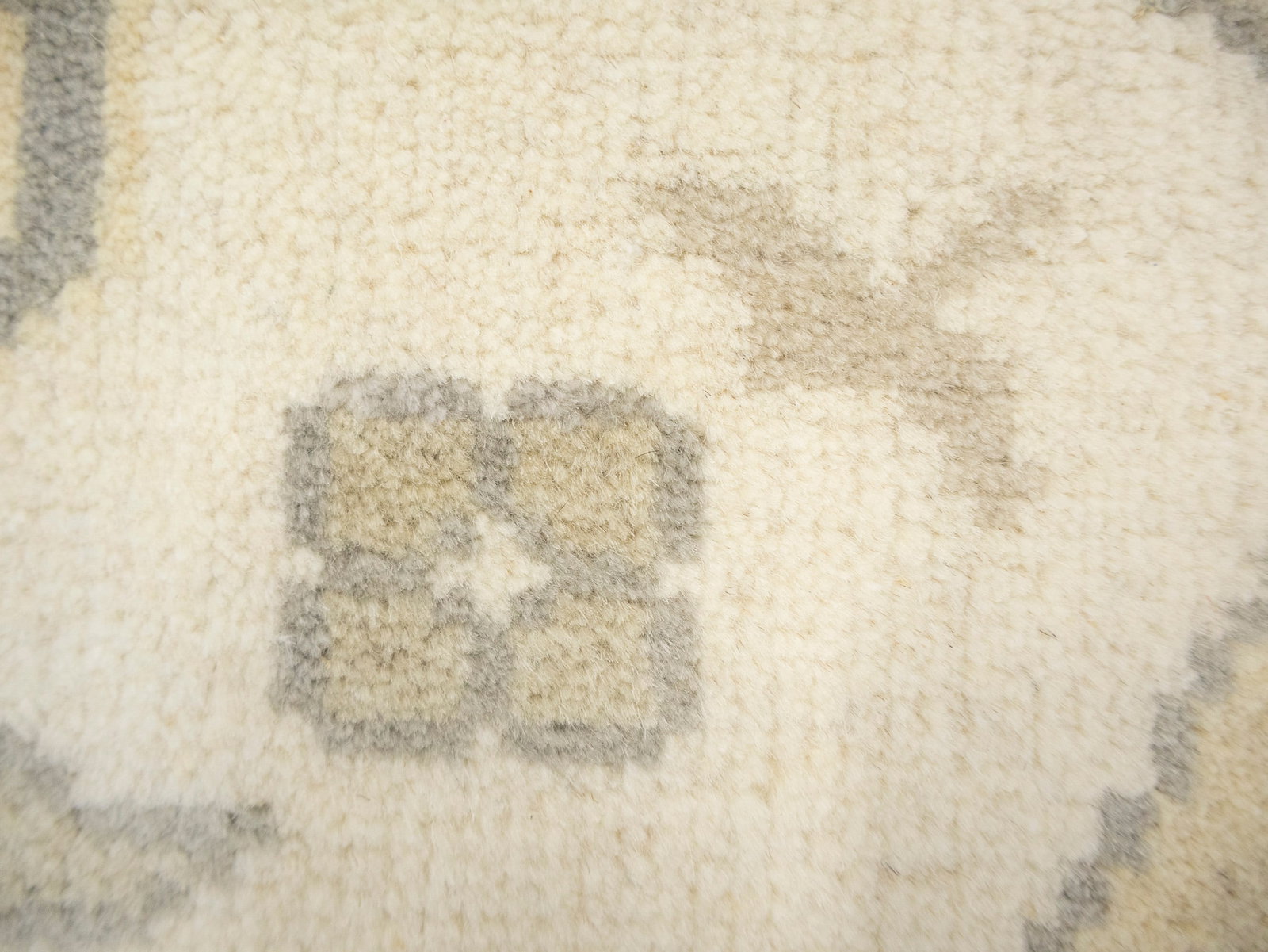 Cream Floral 8X16 Oushak Oriental Rug - 16