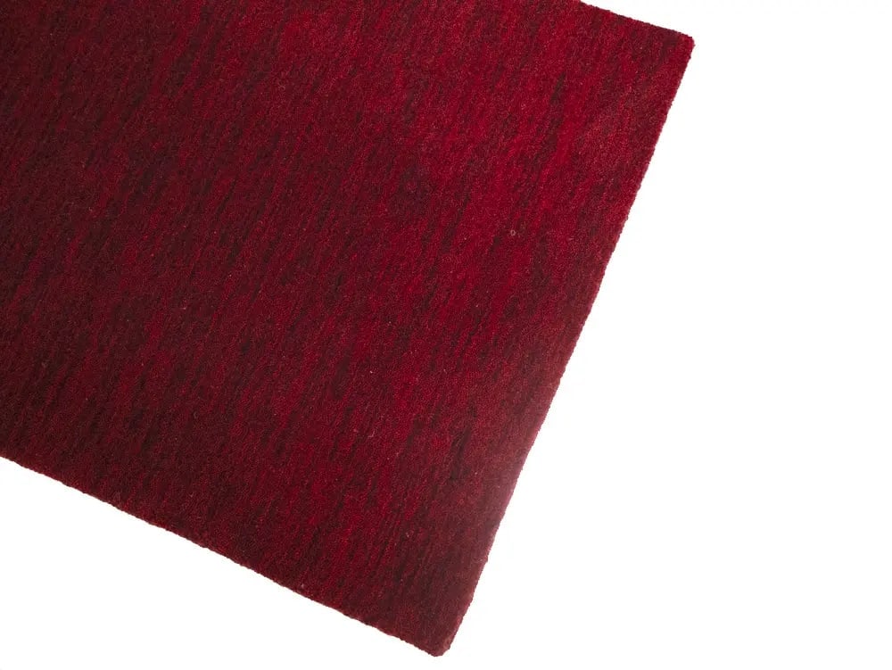 Maroon Red Solid Gabbeh Modern Rug in All Size - 10