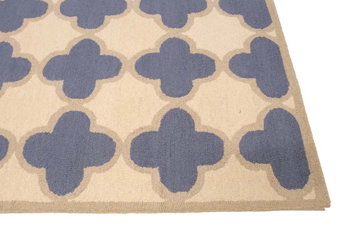 Multicolored Trellis 5X8 Hand-Tufted Modern Rug - 10