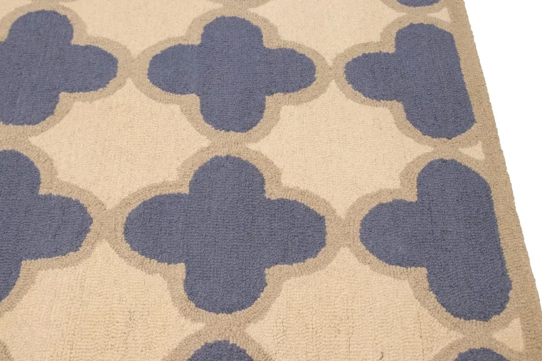Multicolored Trellis 5X8 Hand-Tufted Modern Rug - 11