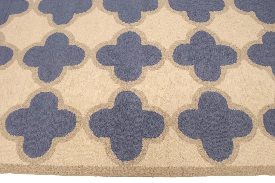 Multicolored Trellis 5X8 Hand-Tufted Modern Rug - 12