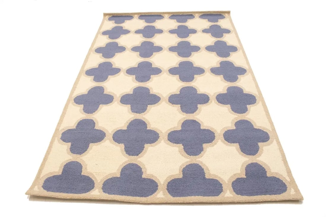 Multicolored Trellis 5X8 Hand-Tufted Modern Rug - 3