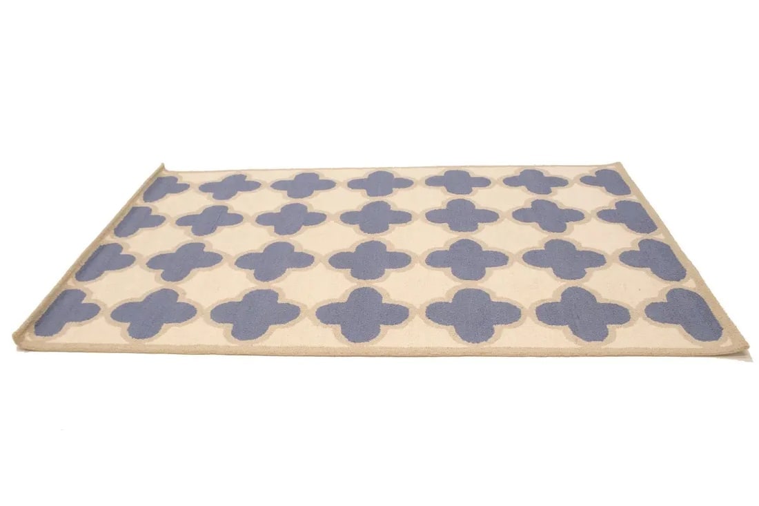 Multicolored Trellis 5X8 Hand-Tufted Modern Rug - 5