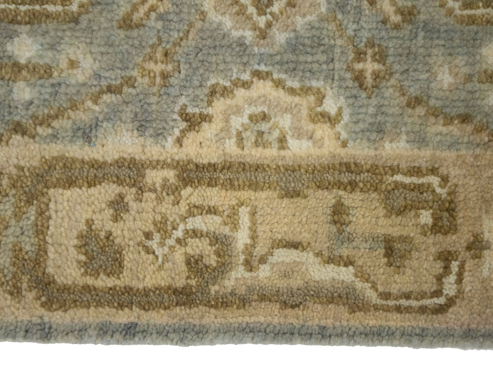 Gray Floral 3X20 Oushak Chobi Oriental Runner Rug - 14