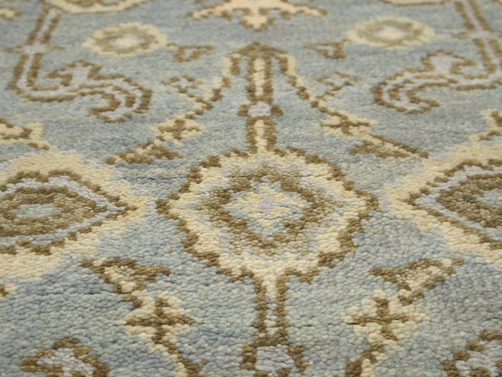 Gray Floral 3X20 Oushak Chobi Oriental Runner Rug - 16