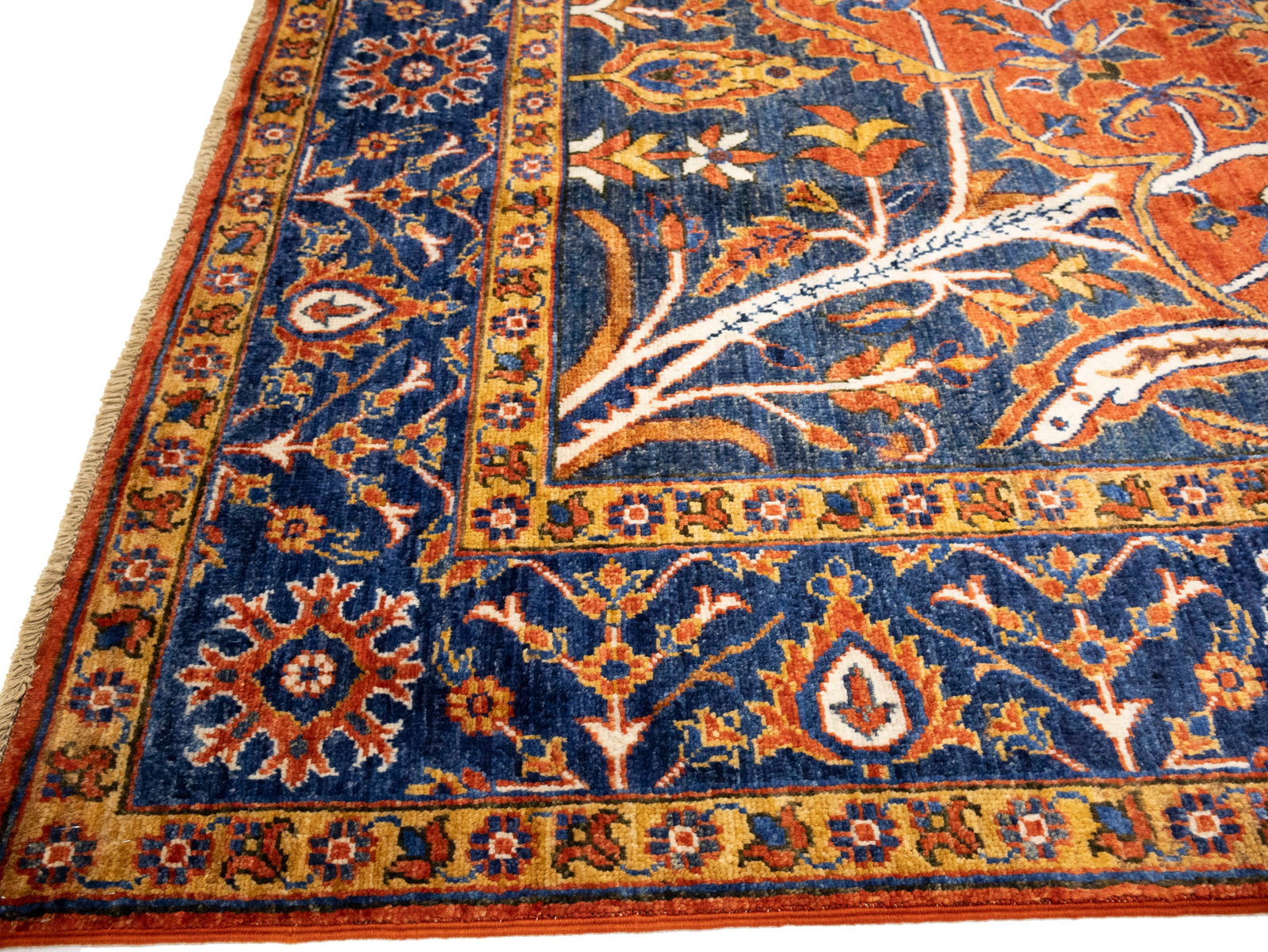 Rusty Red Floral Tribal 7X10 Afghan Herati Oriental Rug - 10