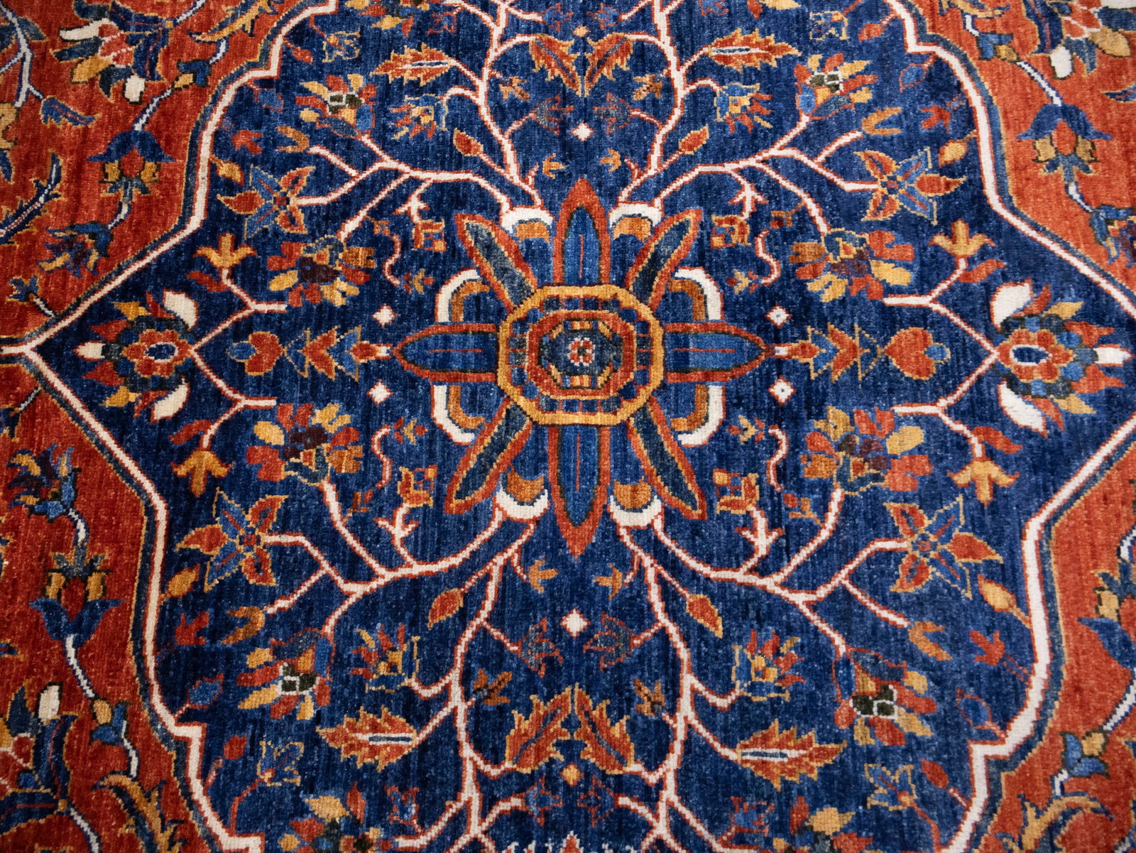 Rusty Red Floral Tribal 7X10 Afghan Herati Oriental Rug - 6