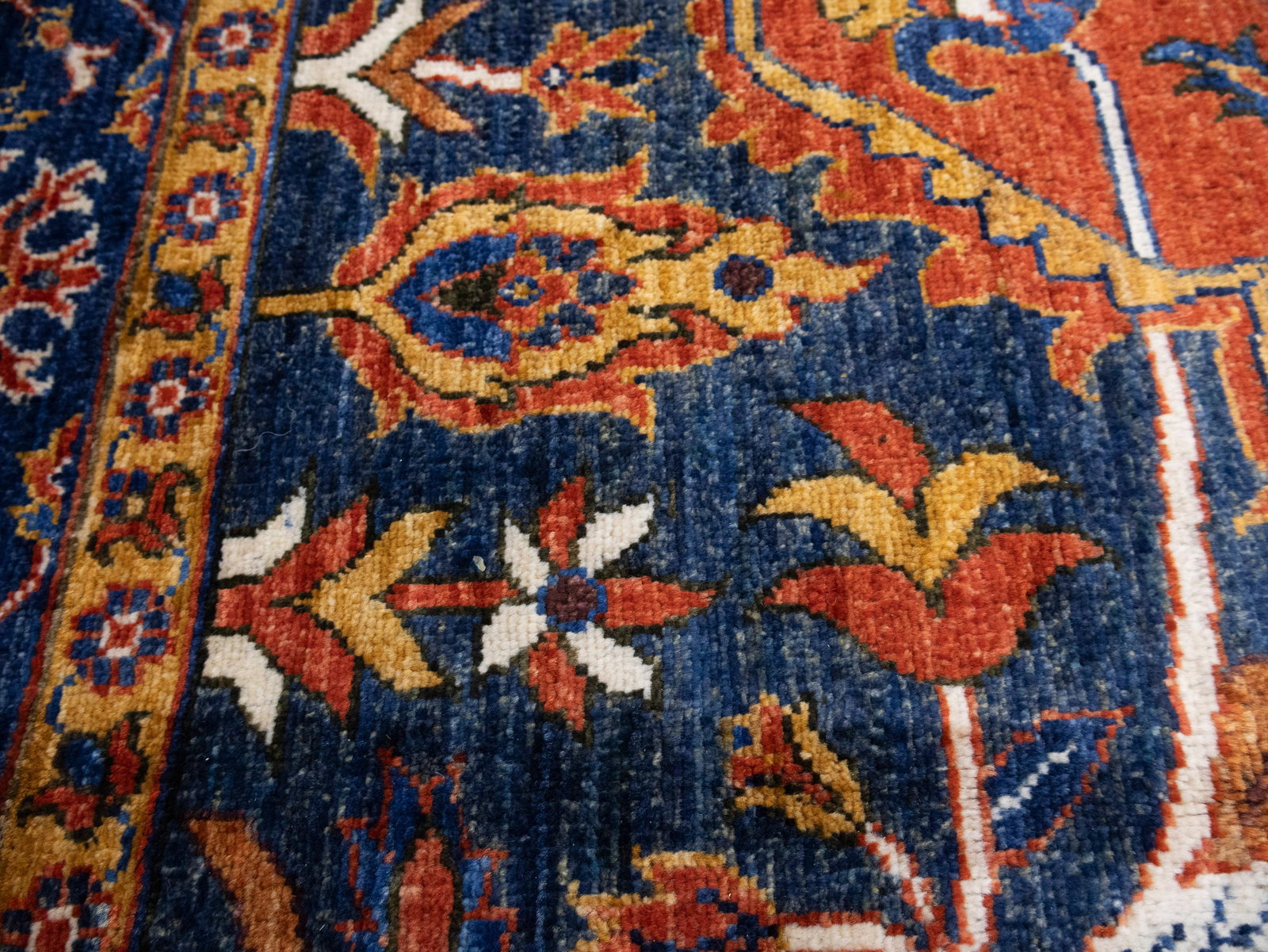 Rusty Red Floral Tribal 7X10 Afghan Herati Oriental Rug - 9
