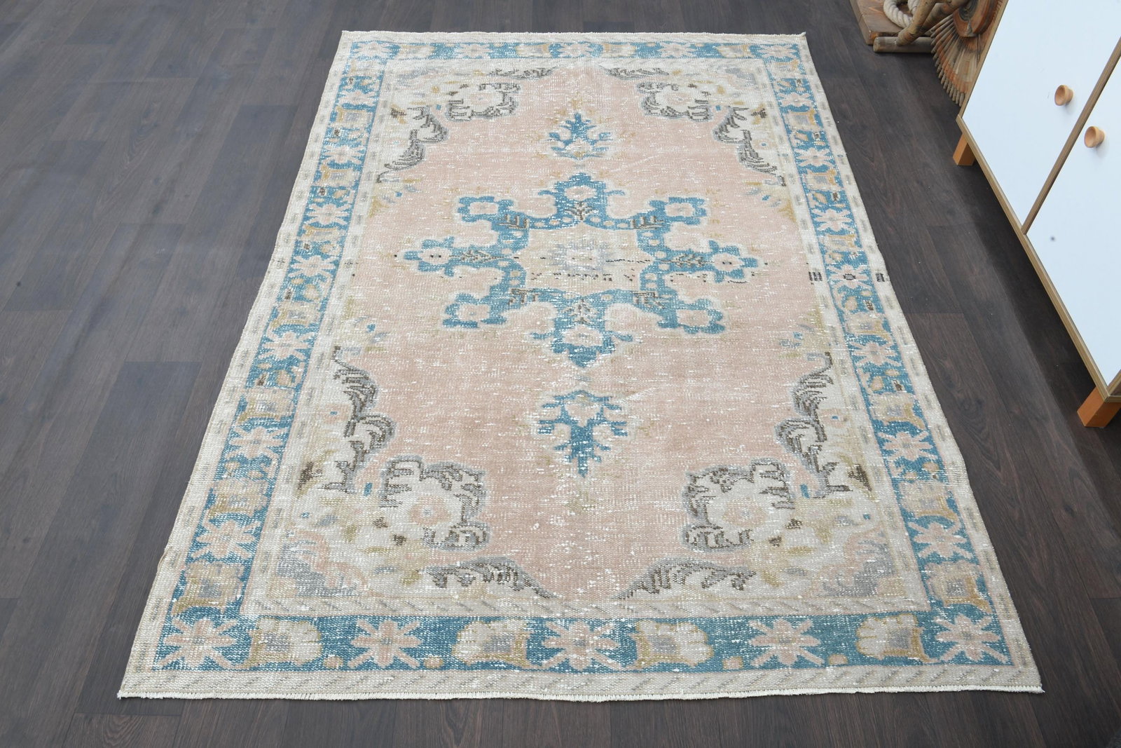4.8x6.9 ft, FADED COLORS, Vintage Turkish (1 of 10)