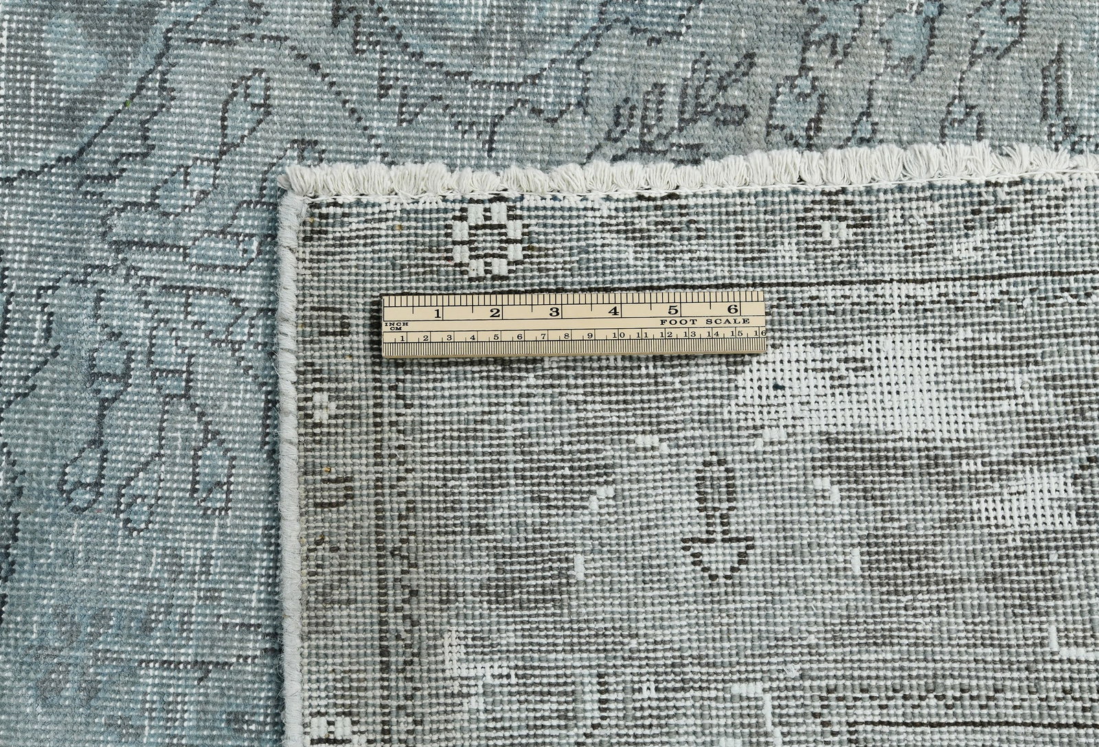 Antique Overdyed Traditional 6'6X'9'4 Distressed Vintage Oriental Rug - 12
