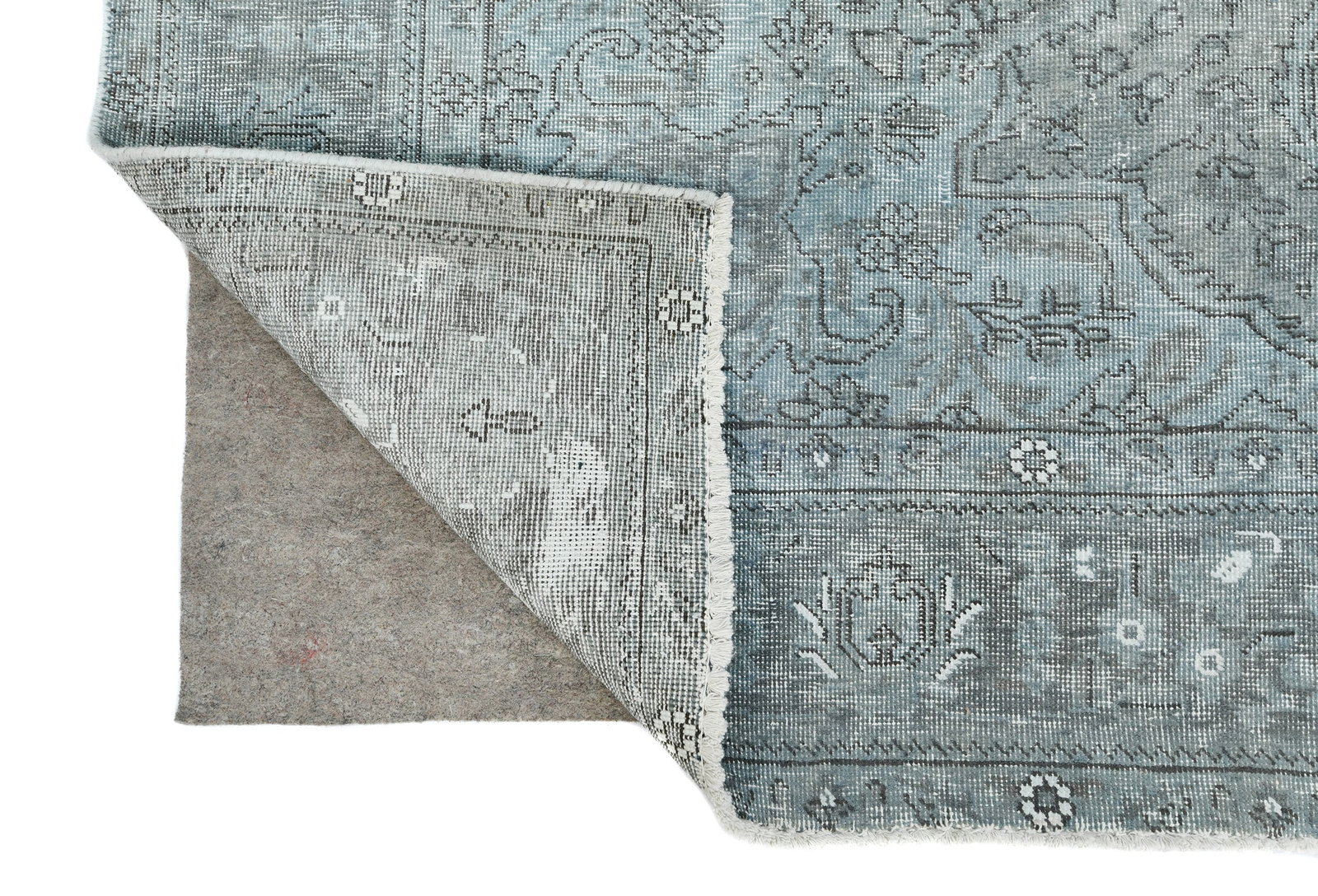 Antique Overdyed Traditional 6'6X'9'4 Distressed Vintage Oriental Rug - 13