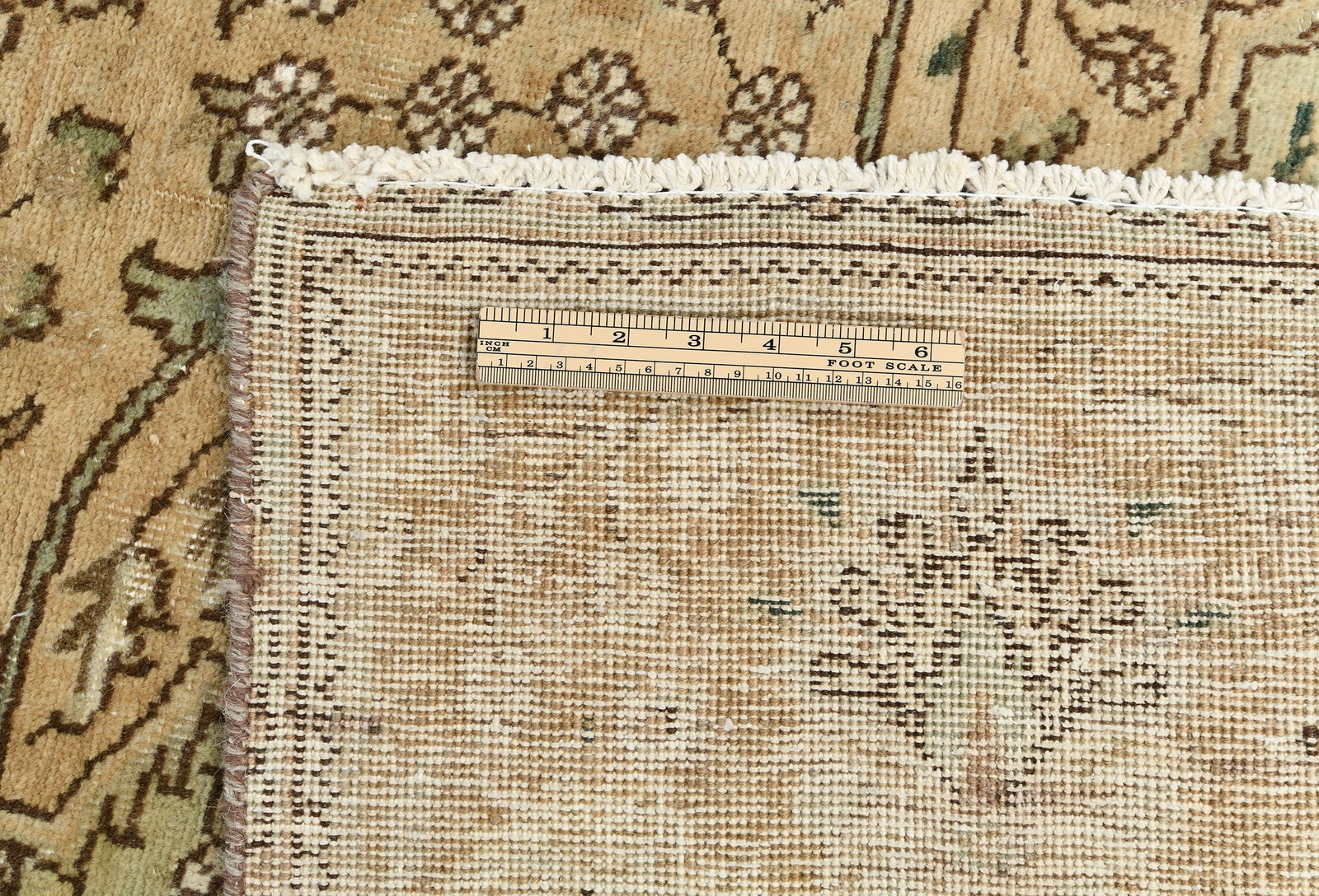 Semi Antique Muted Floral 9X12 Distressed Vintage Oriental Rug - 12