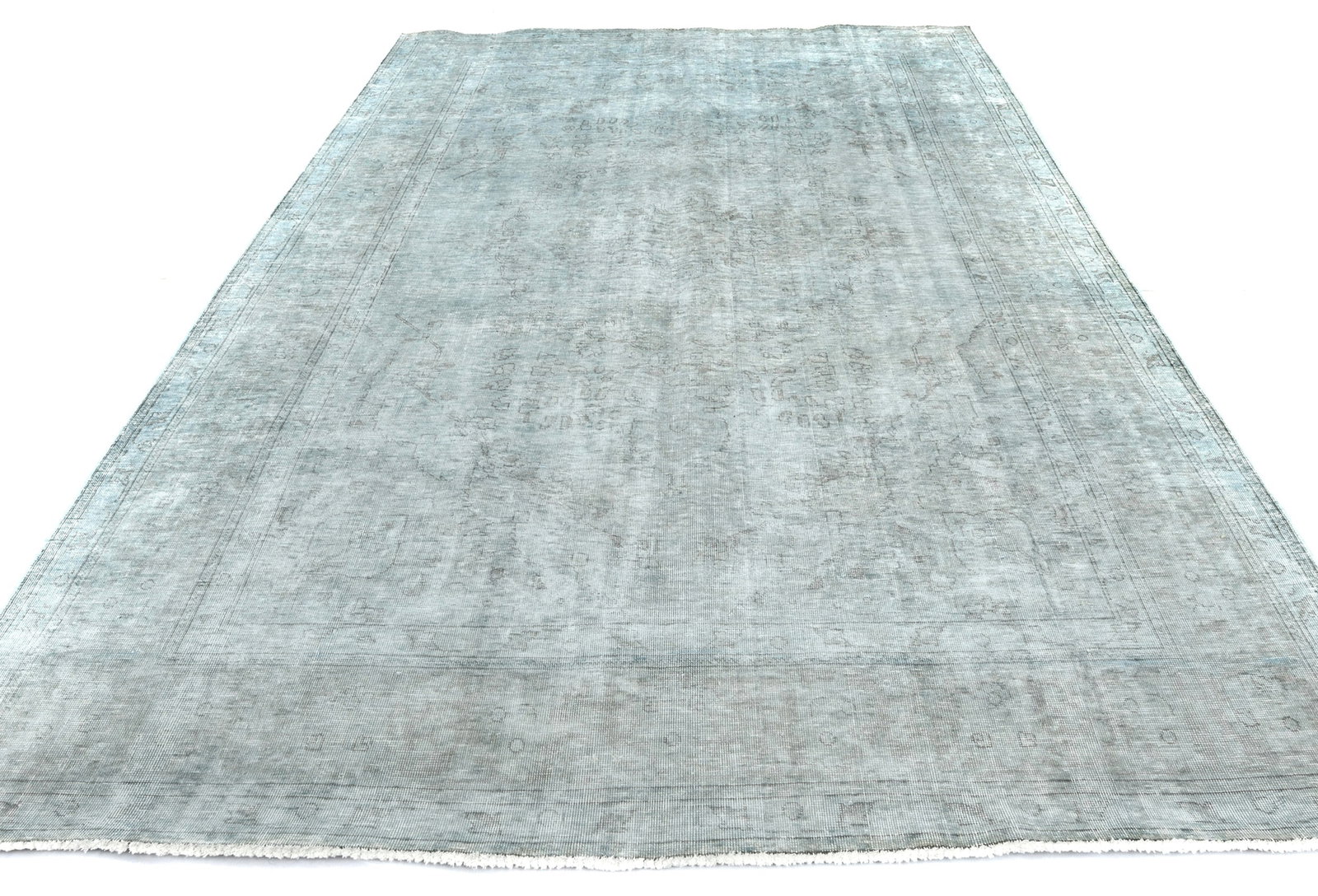 Antique Traditional Floral 6'5X'9'7 Distressed Vintage Oriental Rug - 3
