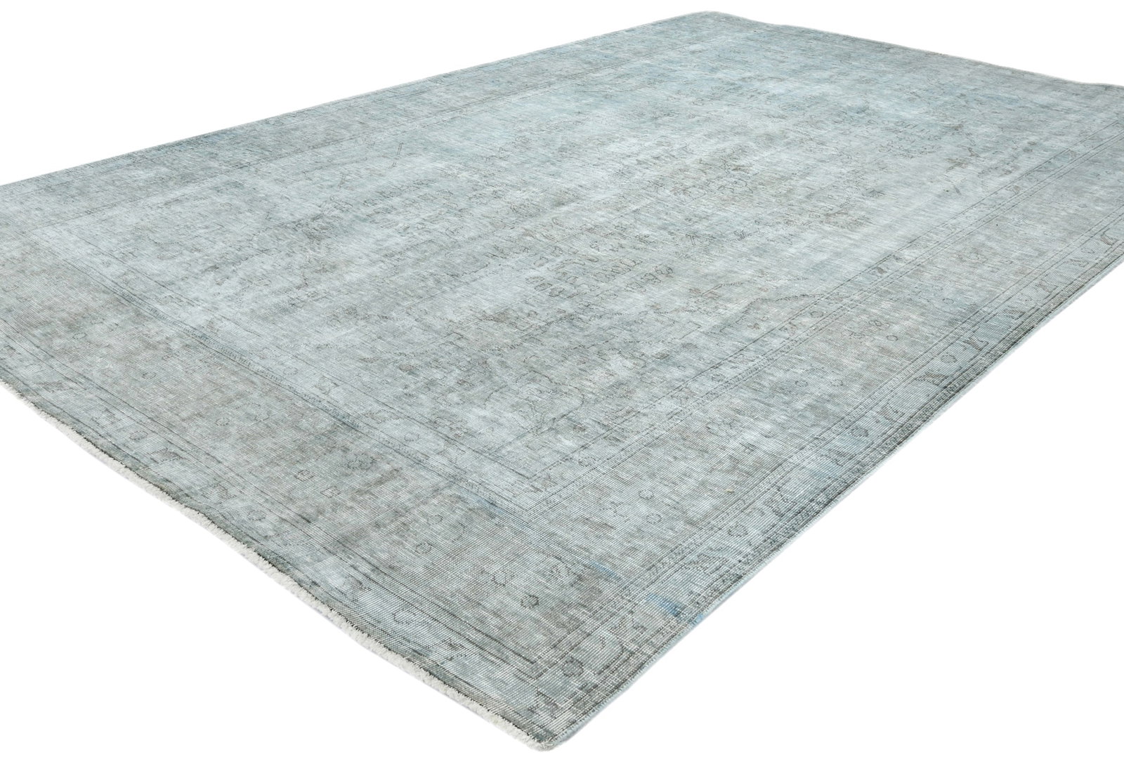 Antique Traditional Floral 6'5X'9'7 Distressed Vintage Oriental Rug - 4