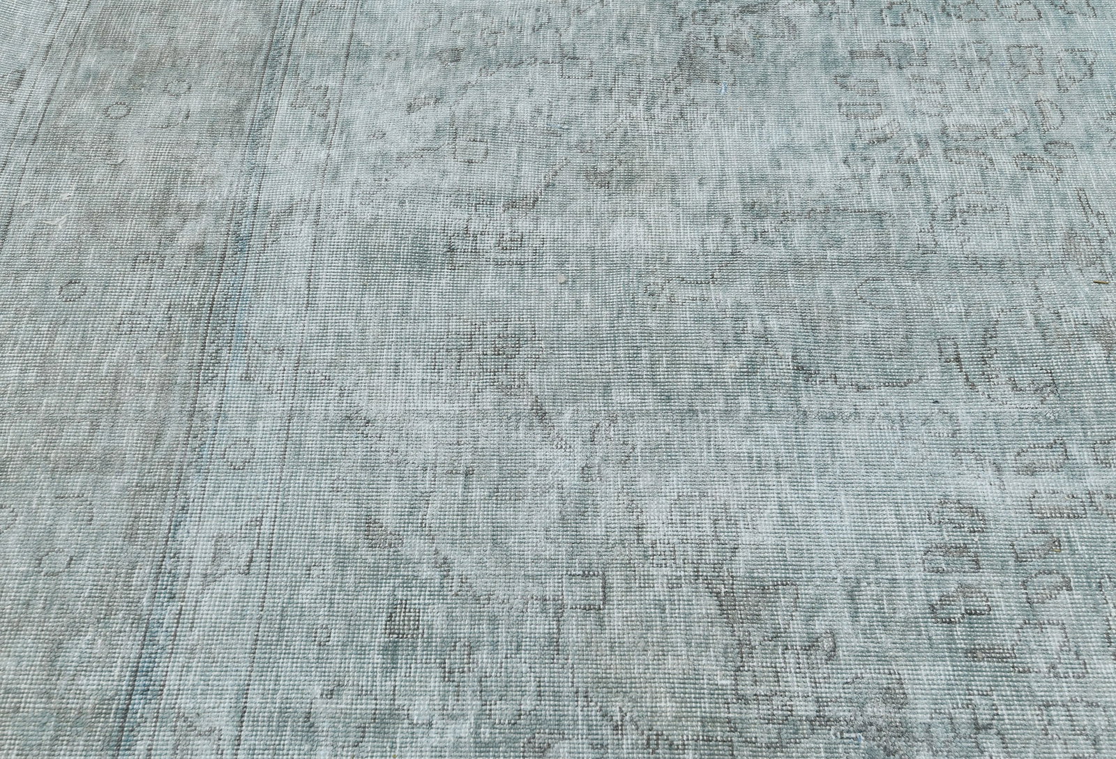Antique Traditional Floral 6'5X'9'7 Distressed Vintage Oriental Rug - 7