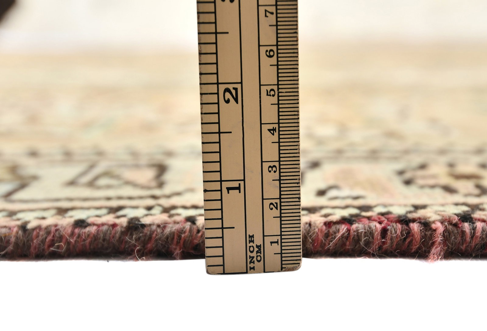 Semi Antique Muted Floral 10X13 Distressed Vintage Oriental Rug - 11