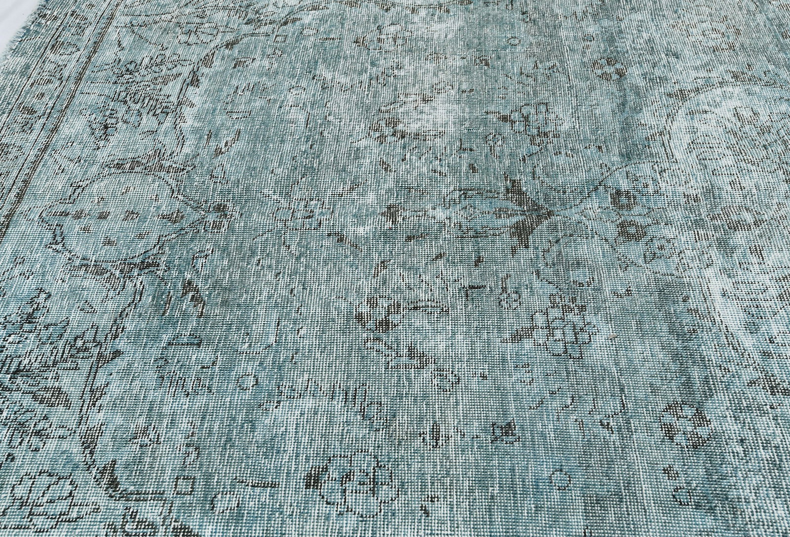 Antique Overdyed Traditional 5X9 Distressed Vintage Oriental Rug - 7