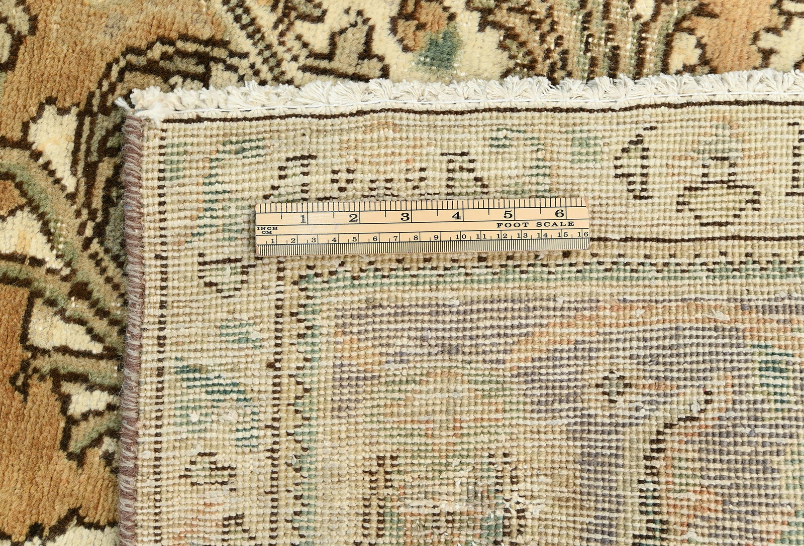 Semi Antique Muted Floral 9'7X12'5 Distressed Vintage Oriental Rug - 12