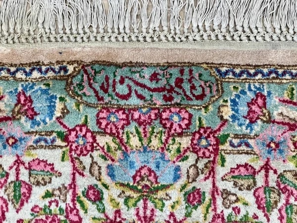 Persian Kerman Hand Knotted Semi-Antique Oriental Rug 9'9" x 12'3" - 7