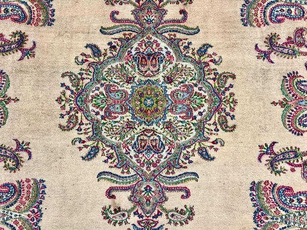 Persian Kerman Hand Knotted Semi-Antique Oriental Rug 9'9" x 12'3" - 9