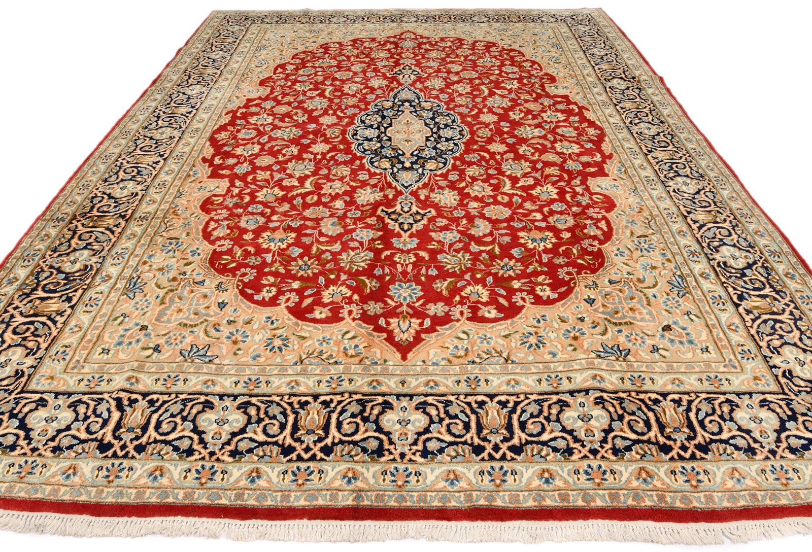 Vintage Traditional Floral 9X12 Kerman Persian Rug - 3
