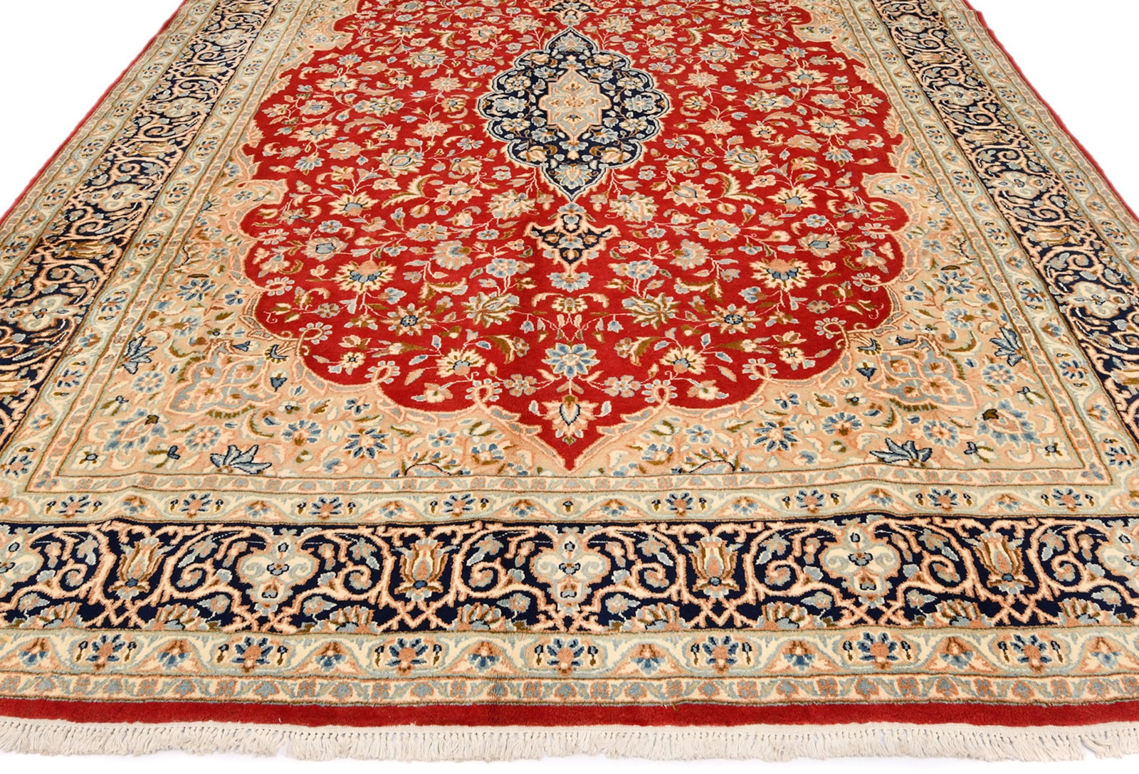 Vintage Traditional Floral 9X12 Kerman Persian Rug - 4