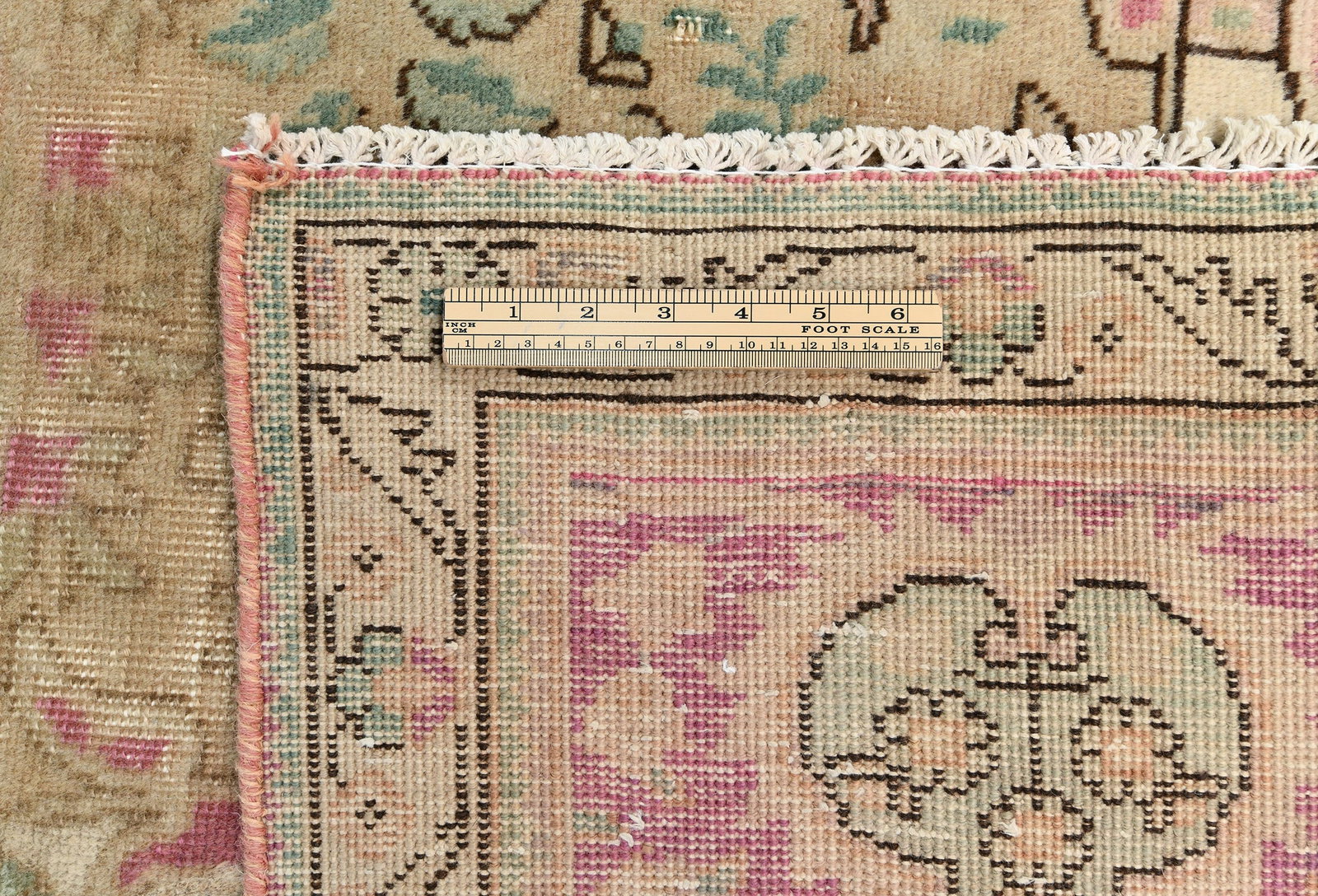 Semi Antique Muted Floral 10X13 Distressed Vintage Oriental Rug - 12