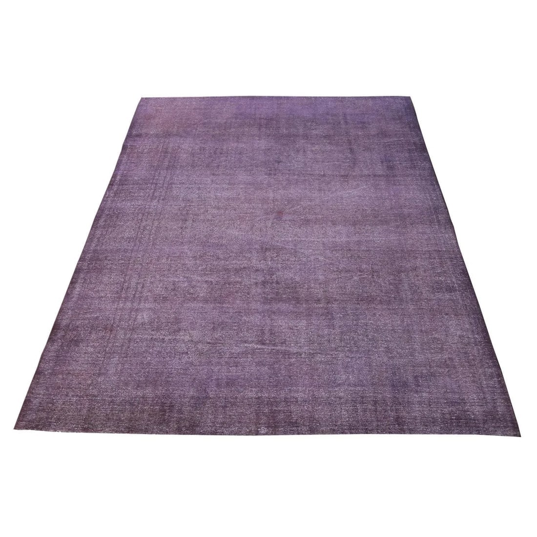Vintage overdye hand knotted rug - 5