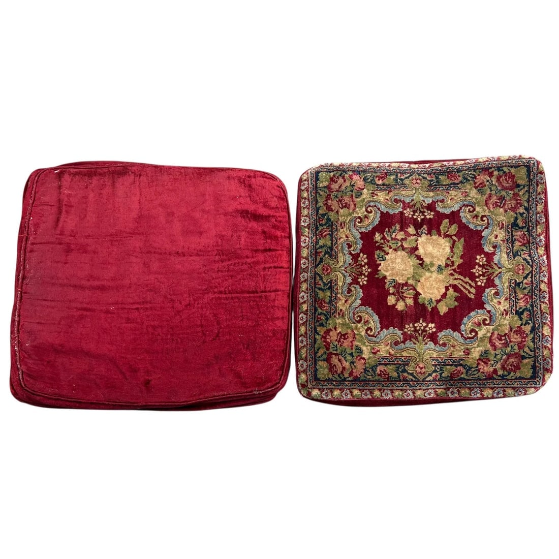 Pair of Antique stuffed pillows - 2