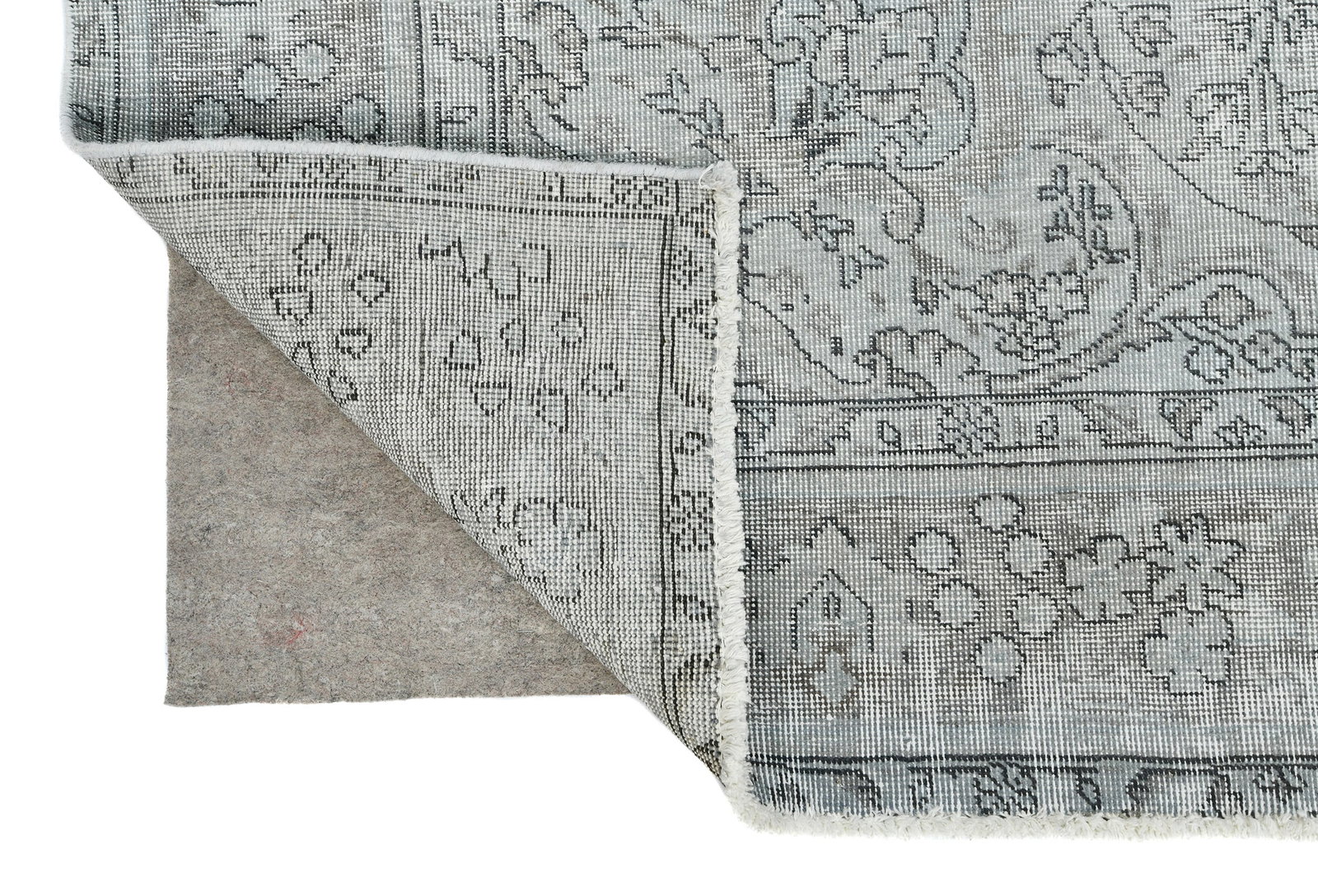 Antique Overdyed Traditional 6'7X'9 Distressed Vintage Oriental Rug - 13