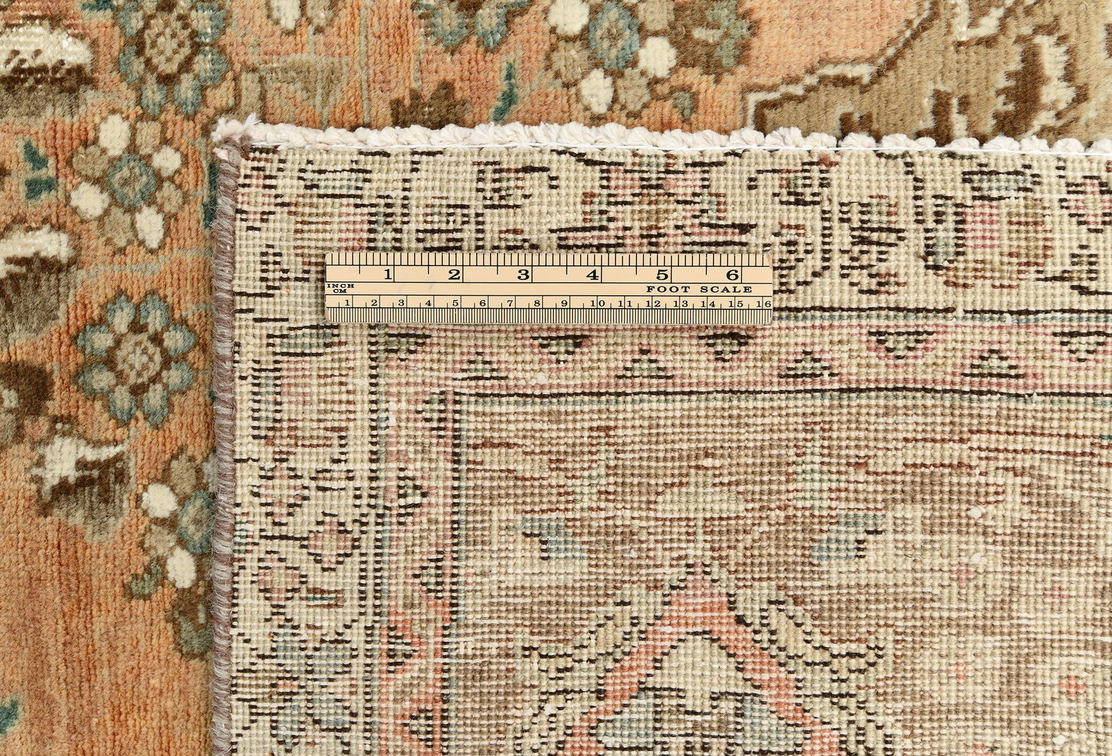 Semi Antique Muted Floral 10X12 Distressed Vintage Oriental Rug - 12